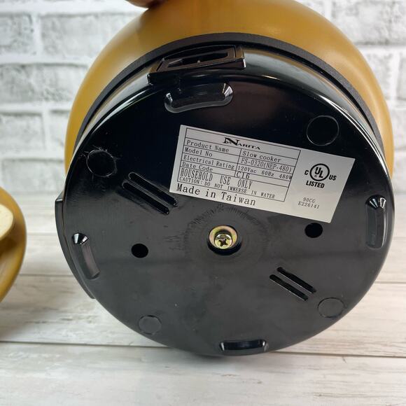 Narita Herbal Ceramic Medication Slow Cooker Nep-480 4L, 3.2 Qt, Golden Yellow - Picture 7 of 10